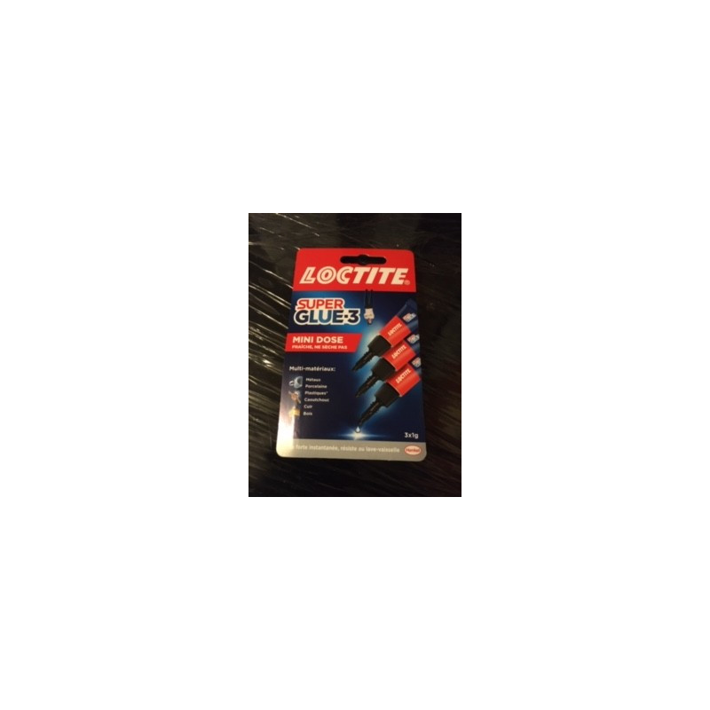Loctite super glue 3 Liquide blister 3x1g Mini Dose