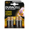 Piles Duracell  100% extra  life LR06/4 MN1500