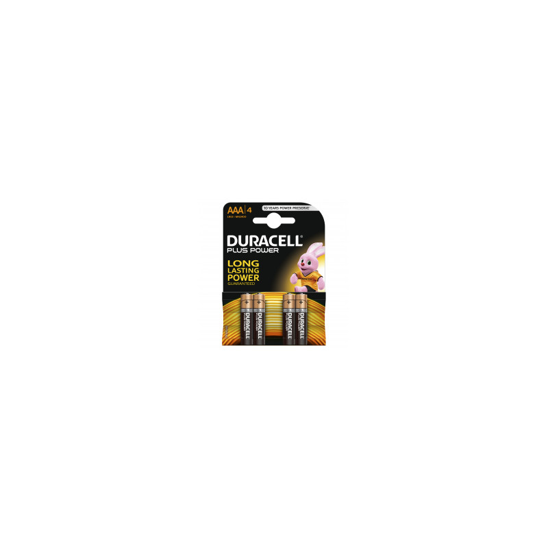 Piles Duracell 100% EXTRA LIFE AAA LR03/4 MN2400